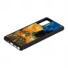 Ochronne etui na telefon iKins dla Samsung Galaxy Note 20, czarne „Cafe Terrace”
