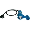 Benning Adapter pomiarowy [ Wtyczka uziemiona - Wtyczka - Złącze CEE-Cara] Adapter pomiarowy 32 A CEE - 3-pin Niebieski (044144)