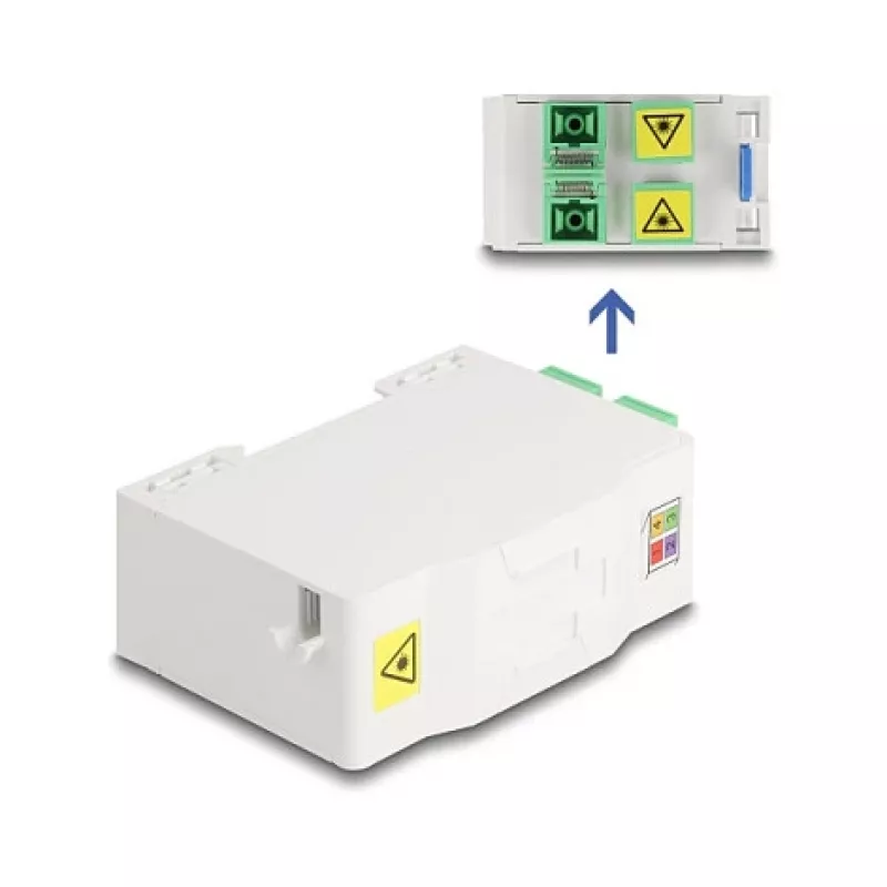 Skrzynka przyłączeniowa światłowodowa DeLOCK 88097 SC Simplex Biała