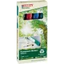 Marker permanentny Edding EcoLine 21 Czarny Niebieski Zielony Czerwony 4 szt.