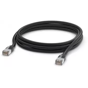 Kabel sieciowy Ubiquiti UACC-CABLE-PATCH-OUTDOOR-3M-BK RJ-45 Cat5e 3m Czarny