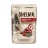 Karma mokra dla kota SHELMA multipak 4×85 g — pełnoporcjowa karma mokra dla kota dorosłego, kurczak, indyk, wołowina, kaczka, bezzbożowa