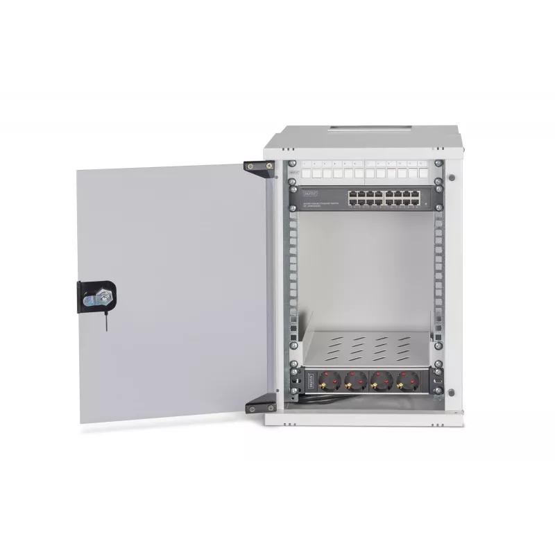 Szafa rack naścienna Digitus DN-49102-SET 9U 315 x 300 mm Szary