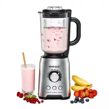 Blender stołowy Rommelsbacher MX 1250 — 1200 W, szklany dzbanek 1,75 l, stal nierdzewna