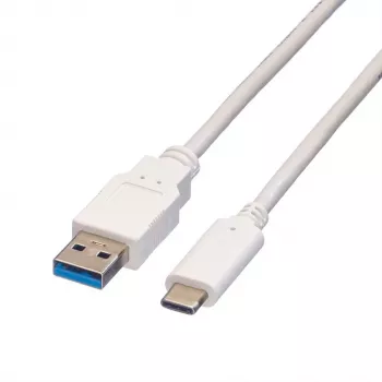 VALUE - Kabel USB - USB 3.0 (M) na USB typu C (M) - 5 V - 900 mA - 50 cm - Biały (11.99.9010)