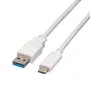 VALUE - Kabel USB - USB 3.0 (M) na USB typu C (M) - 5 V - 900 mA - 50 cm - Biały (11.99.9010)
