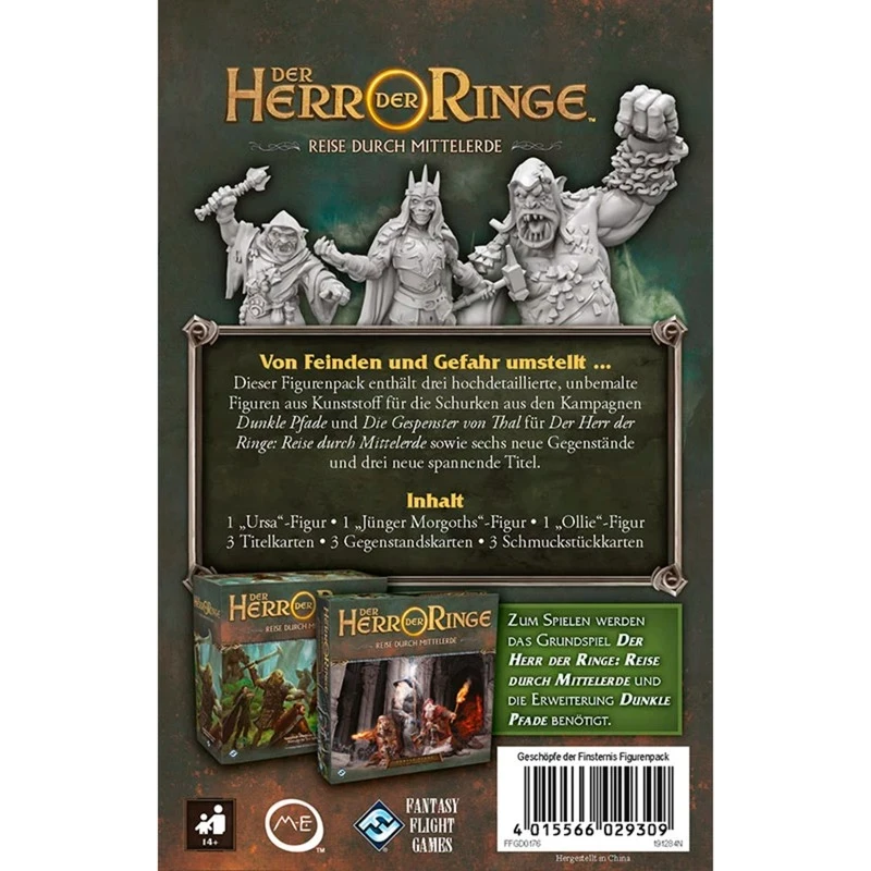 Asmodee The Lord of the Rings: Journeys in Middle-earth - Creatures of Darkness Expansion