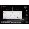 SAVIO PHENIX WHITE Bezprzewodowa Klawiatura Mechaniczna, Gateron Red Pro, ABS