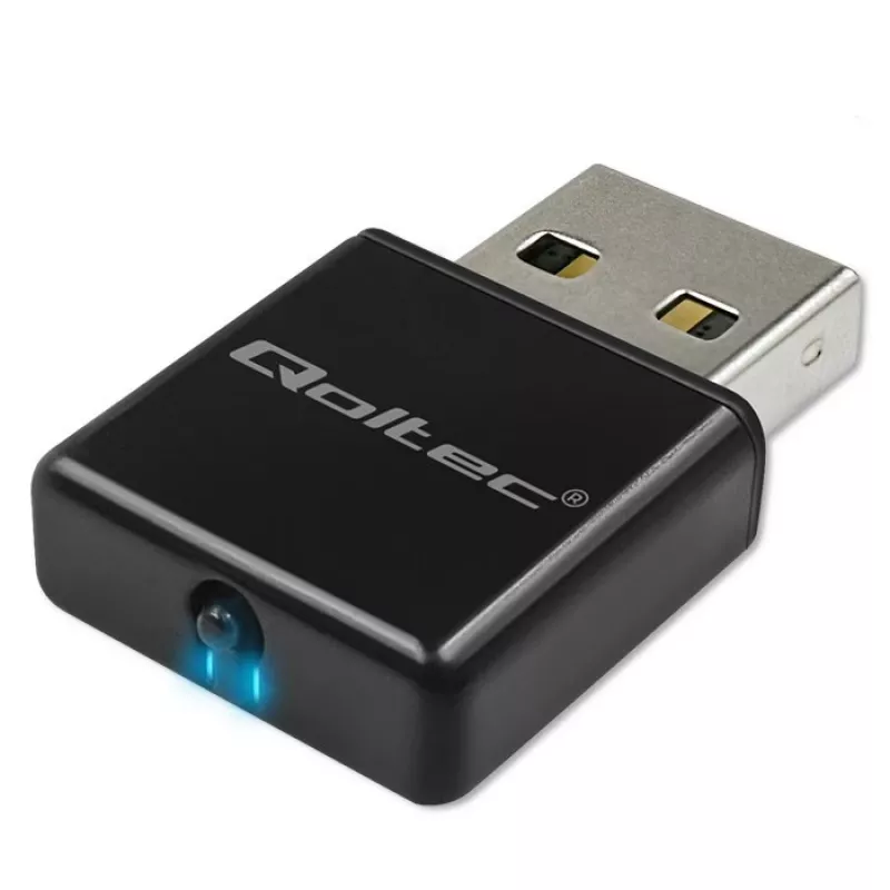 Adapter USB Wi‑Fi QOLTEC NANO 56986 — mini N, USB 2.0, 802.11n