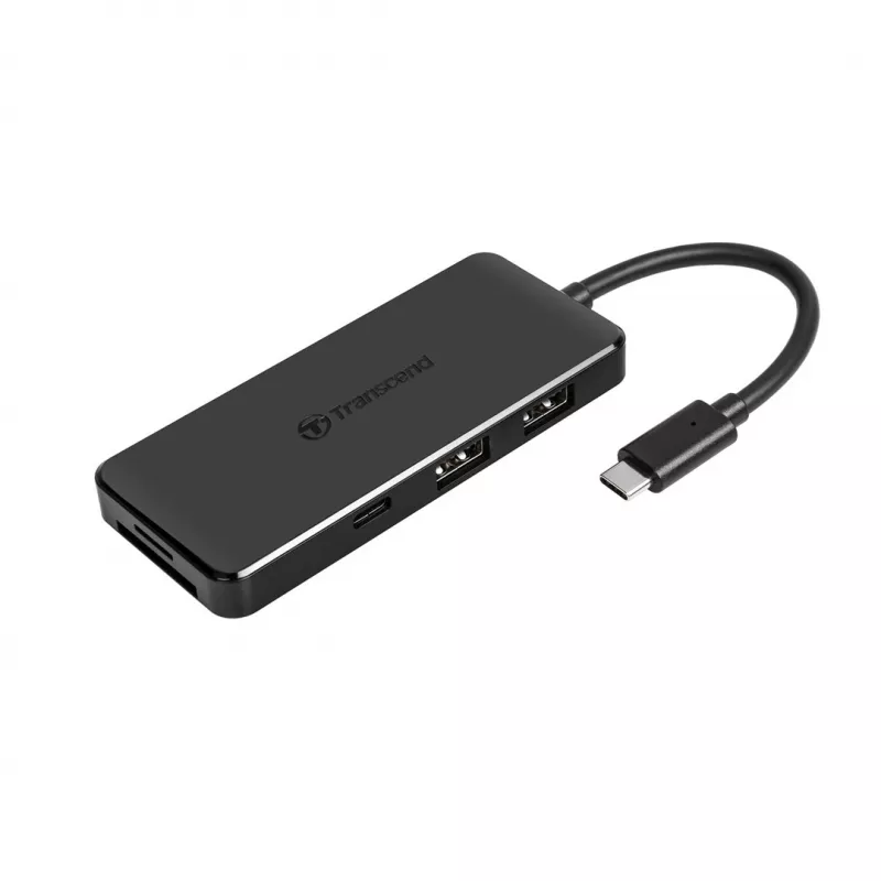 Transcend HUB5C USB 3.2 Gen 2 (3.1 Gen 2) Type-C Czarny