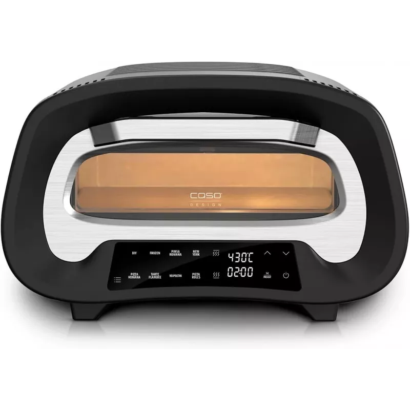 Piekarnik do pizzy Caso PizzaChef 430° | 2200 W | Czarny/Srebrny