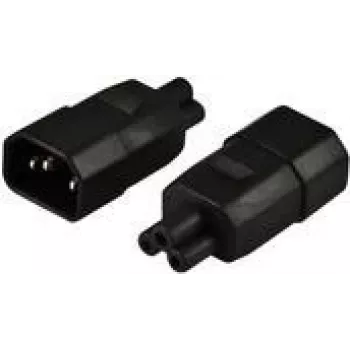 Netzkabel 220V Adapter (C14) Stecker -> IEC 320-C5 (Mickey) (Adap-C14-IEC320-C5)