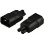 Netzkabel 220V Adapter (C14) Stecker -> IEC 320-C5 (Mickey) (Adap-C14-IEC320-C5)