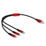 Delock 3 w 1 kabel do ładowania - 30 cm