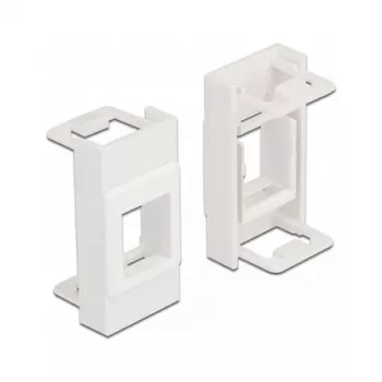 Uchwyt Keystone DeLOCK Easy 45 Moduł 22,5 x 45 mm biały