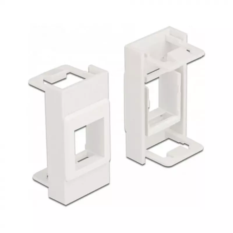 Uchwyt Keystone DeLOCK Easy 45 Moduł 22,5 x 45 mm biały