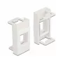 Uchwyt Keystone DeLOCK Easy 45 Moduł 22,5 x 45 mm biały