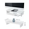 Uchwyt monitora LEITZ Freestanding 64340001 — podstawka biurkowa dla ekranów 61 cm (24 cale), udźwig 20 kg, regulacja wysokości, biały