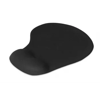 Podkładka pod mysz IB0X IMP003 z podpórką pod nadgarstek, czarna, 190×230 mm