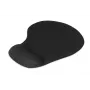 Podkładka pod mysz IB0X IMP003 z podpórką pod nadgarstek, czarna, 190×230 mm