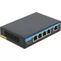 Przełącznik sieciowy DeLOCK 87764 Gigabit Ethernet PoE Czarny