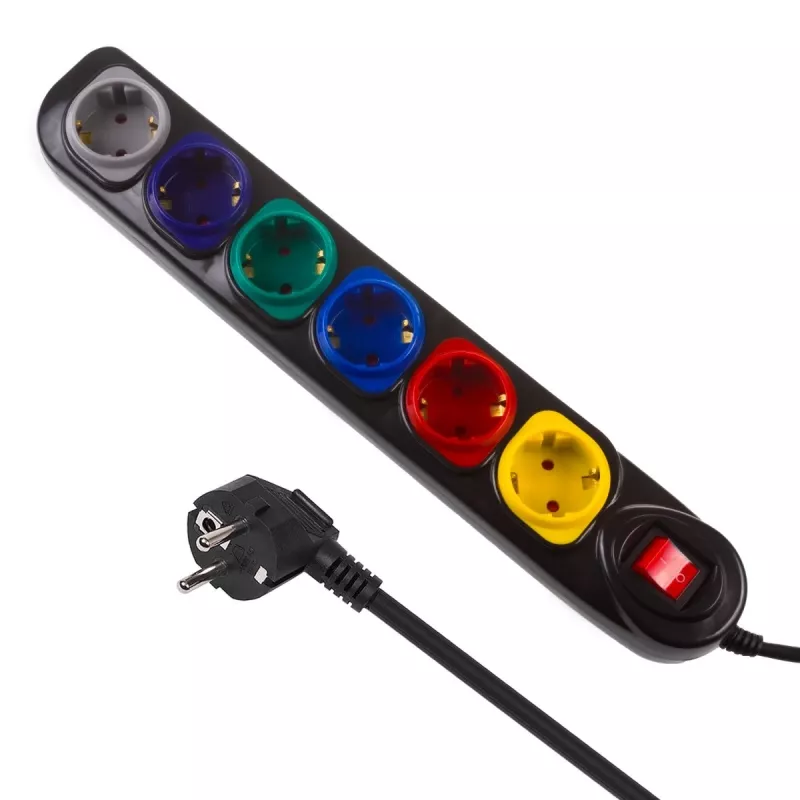 Listwa zasilająca 250VAC/10A 1,5m MCE509 B