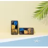 Ochronne etui na telefon iKins dla Samsung Galaxy Note 20, czarne „Cafe Terrace”