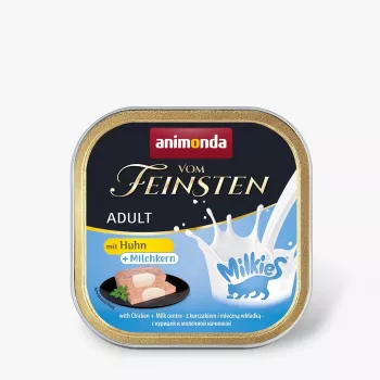 Mokra karma dla kota animonda Vom Feinsten Adult Milkies Kurczak z mlecznym nadzieniem 100 g — karma mokra, dorosły, kurczak, 100 g, 81% wilgotności