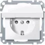 Gniazdo wtyczkowe merten MEG2311-0319 CEE 7/3 białe, termoplastyczne, 250 V 16 A