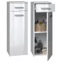 Szafka łazienkowa Top e shop NEL V DS BIEL POŁ — wolnostojąca, 3 półki, 300×300×850 mm, rama biała