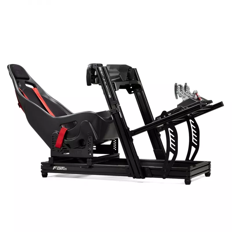 Kokpit wyścigowy Next Level Racing F-GT Elite Lite Wheelplate Edition z regulacją wysokości kompatybilny z konfiguracjami Formula i GT