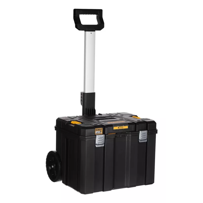 Skrzynka narzędziowa DeWalt DWST83347-1 poliwęglanowa, IP54, 512×435×635 mm, udźwig 50 kg, kółka, wysuwana rączka