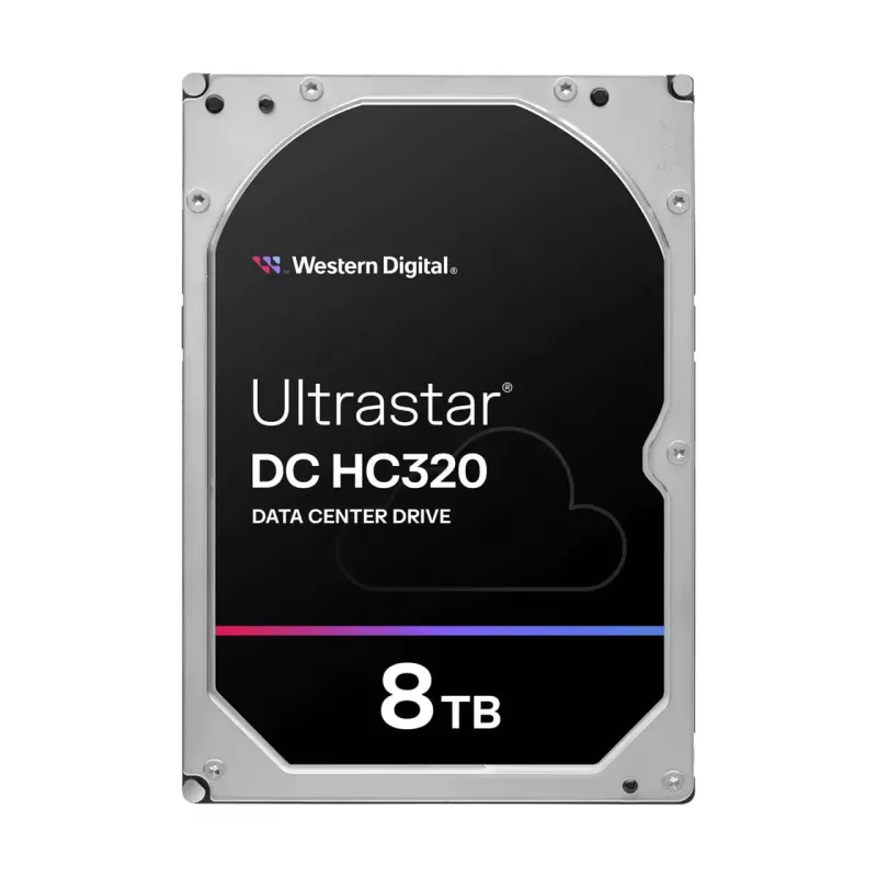 Wewnętrzny dysk twardy SAS 3,5 cala Western Digital Ultrastar DC HC320 8 TB, 7200 RPM, 12 Gbit/s, 256 MB cache
