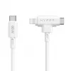 Przewód USB HYPER HyperJuice USB 2.0 1,5 m USB-C USB-C/Lightning Biały