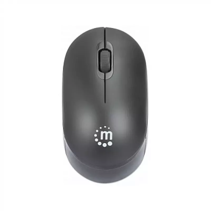 Manhattan Performance III Mysz bezprzewodowa, czarna, 1000dpi, 2.4Ghz (do 10m), USB, Optyczna, Symetryczna, Trzy przyciski z kółkiem przewijania, nano odbiornik USB, bateria AA (nie dołączona), podstawa o niskim tarciu, trzyletnia gwarancja