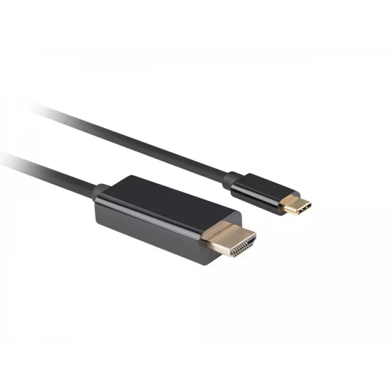 Kabel wideo adapter LANBERG CA-CMHD-10CU-0030-BK, USB Type-C do HDMI 2.0, 3 m, 18 Gbit/s, 4K