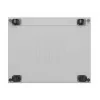 Szafa rack LANBERG FF01-8047-12SL 47U 800x1000 mm szara z przednimi i tylnymi drzwiami szklanymi oraz miejscem na panel LCD