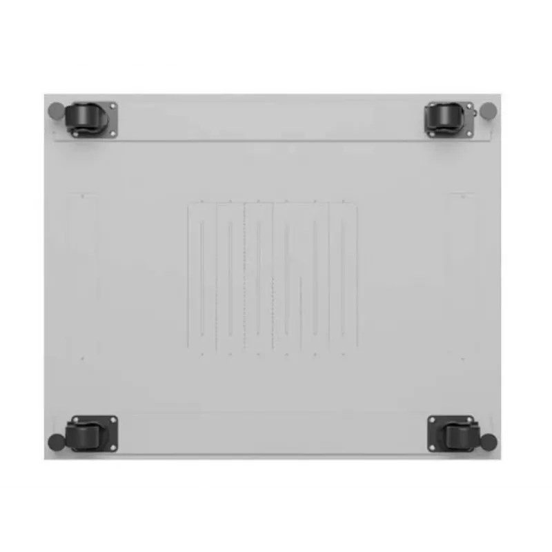Szafa rack LANBERG FF01-8047-12SL 47U 800x1000 mm szara z przednimi i tylnymi drzwiami szklanymi oraz miejscem na panel LCD