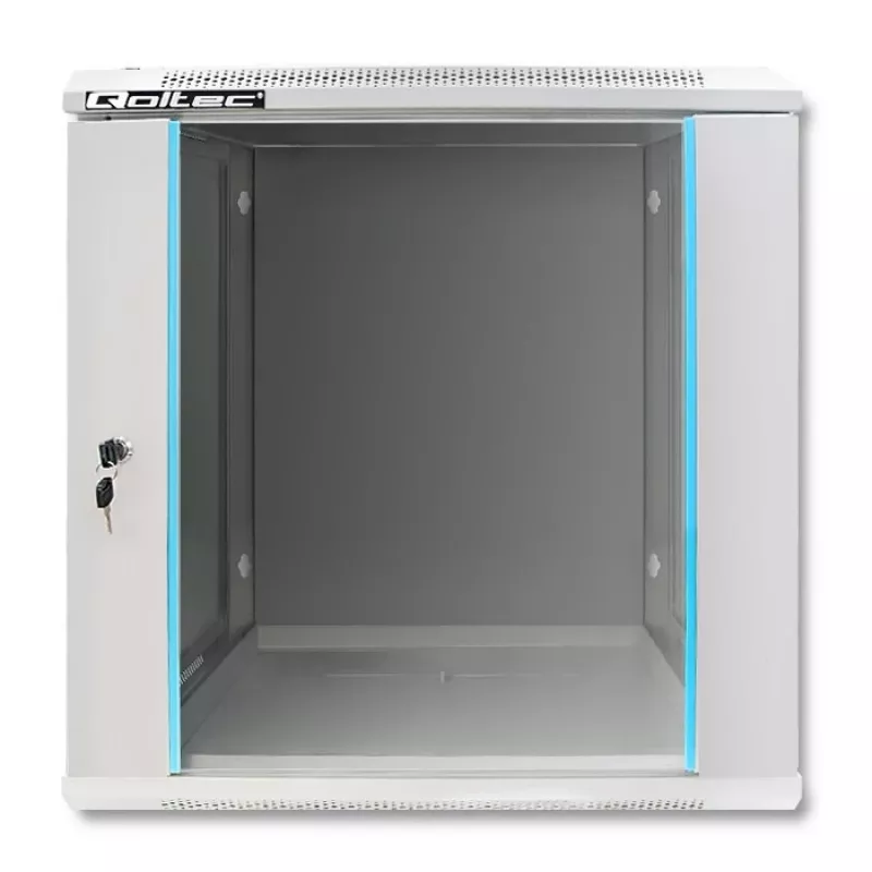 Szafa rack QOLTEC 19-calowa 12U model 54485 — obudowa sieciowa/serwerowa