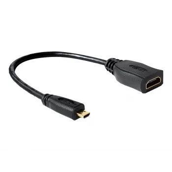 Kabel HDMI DeLOCK 65391 0.23m Typ A na Typ D Czarny
