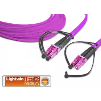 Lightwin kabel krosowy, wielomodowy LC-LC 10m OM4 (LDP-50 LC-LC 10.0 OM4)