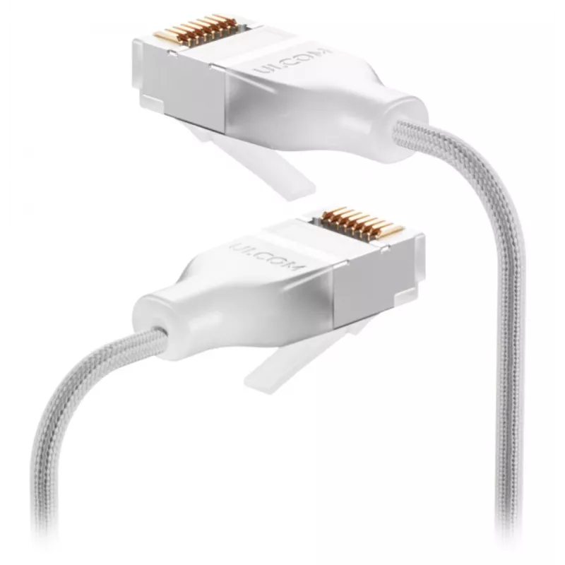 Kabel sieciowy Ubiquiti UACC-Cable-Patch-EL-C6A-12M-W RJ-45 Cat6a 12m Półprzezroczysty Biały
