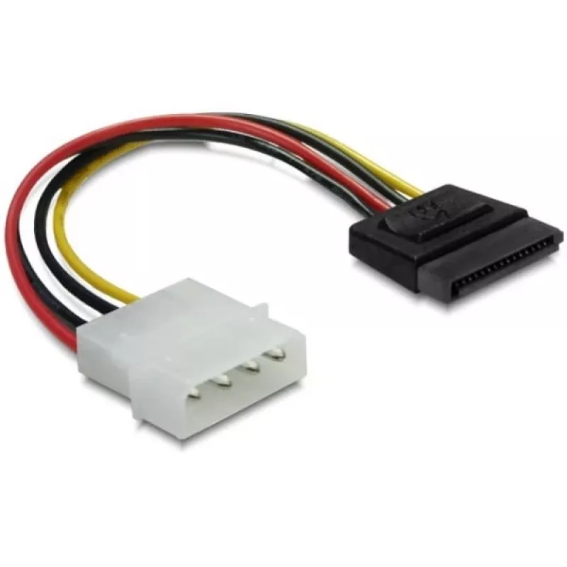 Kabel zasilający SATA HDD DeLOCK B40160100 4-pin męski prosty 0,12m