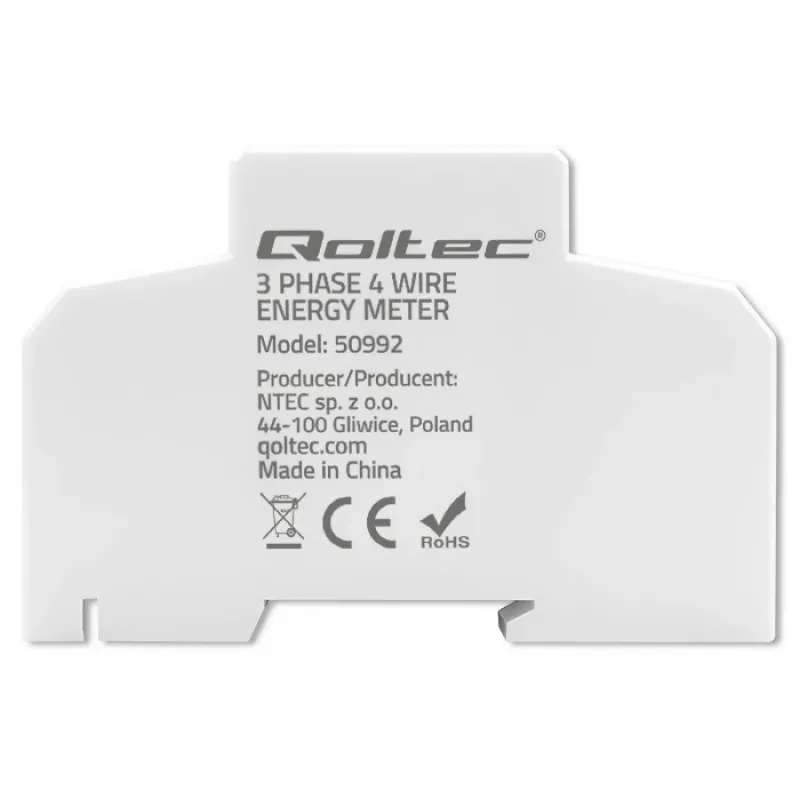 Trójfazowy licznik elektroniczny QOLTEC 50992 400V 100A