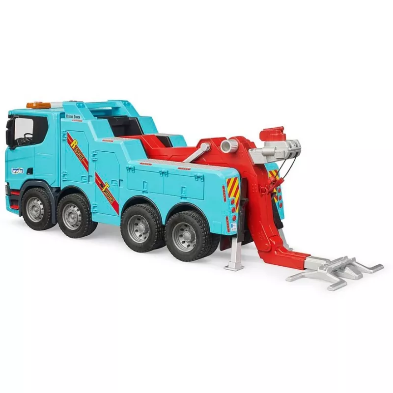 Zabawka pomocy drogowej Scania Super 560 od BRUDER, model 03553, pojazd w skali