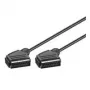 Wentronic Goobay Kabel Scart, czarny, 2 m - wtyk SCART (21-pin) > wtyk SCART (21-pin) (11703)