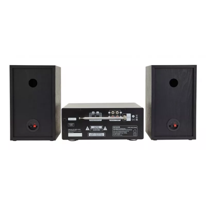 Domowy system audio mikro Aiwa MSBTU-700DAB — 25 W RMS, DAB+/FM, Bluetooth 10 m, CD w tacce, wyświetlacz LED, czarny/arktyczny niebieski