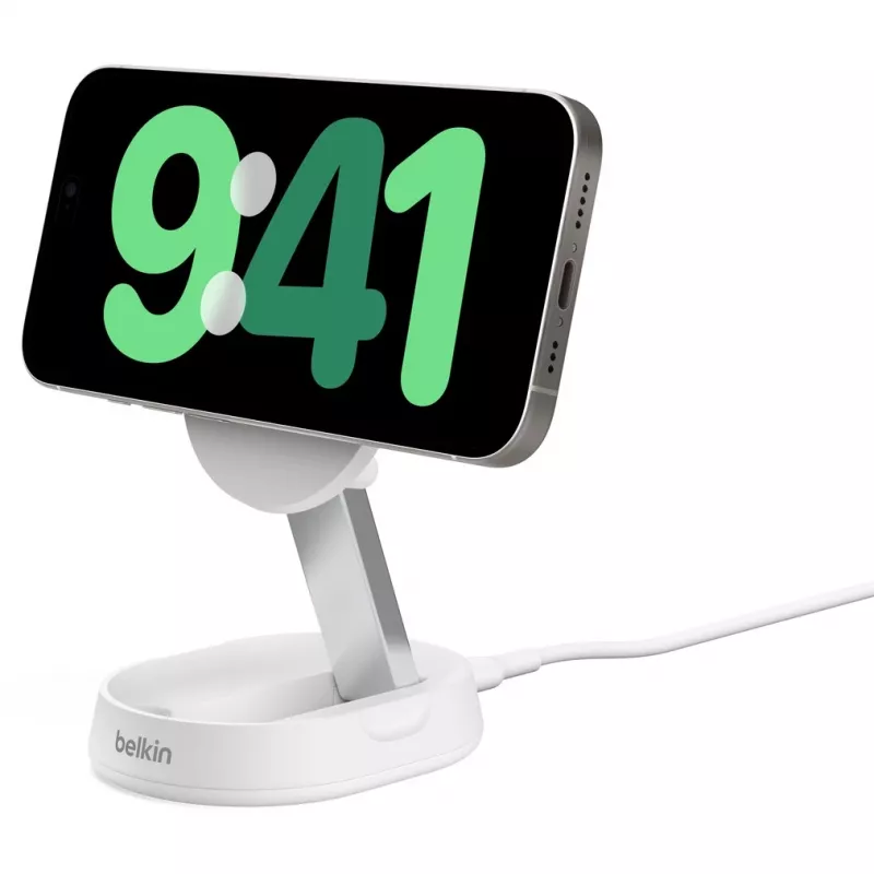 Belkin BoostCharge Pro Smartfon Biała AC Ładowanie bezprzewodowe Szybkie ładowanie Wewnętrzna