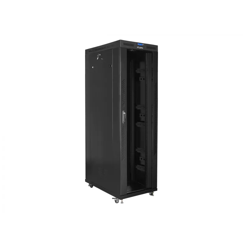 Lanberg FF01-8242-12BL szafa rack 42U Wolnostojąca Czarny