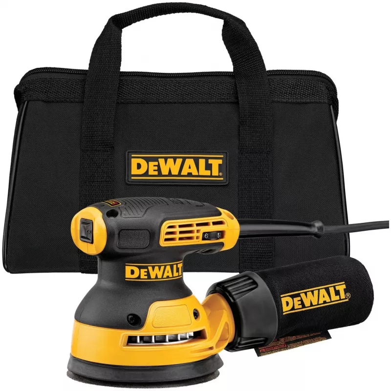 Szlifierka oscylacyjna DeWalt DWE6423-QS, 280 W, 8 000–12 000 OPM, orbita 2,6 mm, 1,28 kg